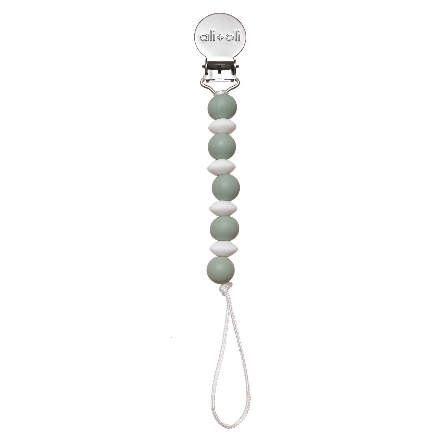 Ali & Oli Pacifier Clip Holder for Baby | Mini Lentil: Coconut