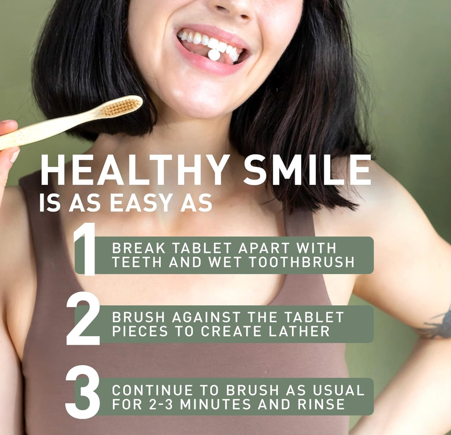 Fresh Mint - Solid Toothpaste Tabs - 2-month supply