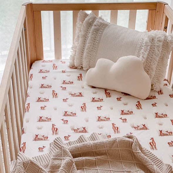 Fawn Fitted Crib Sheet