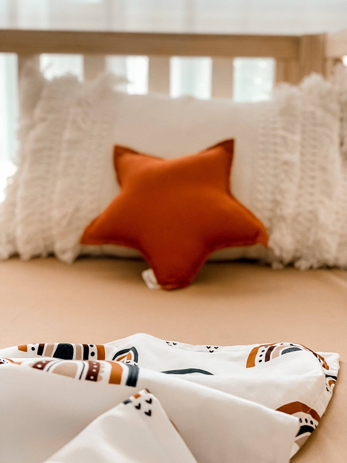 Camel Fitted Crib Sheet