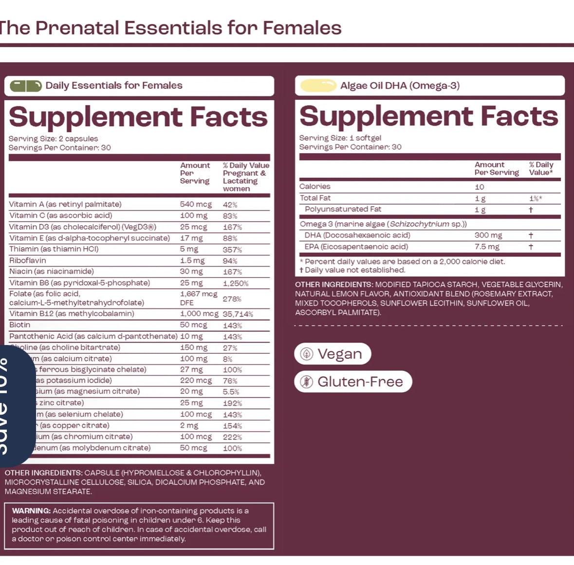 Prenatal Essentials for Females