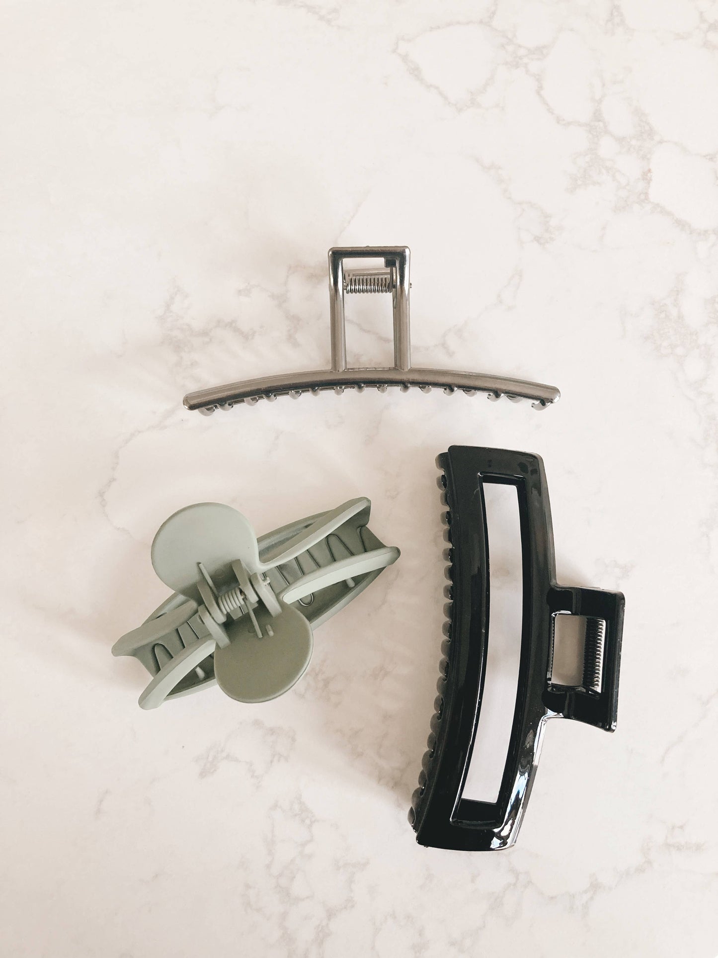 Claw Clip Trio Green - Festive Collection