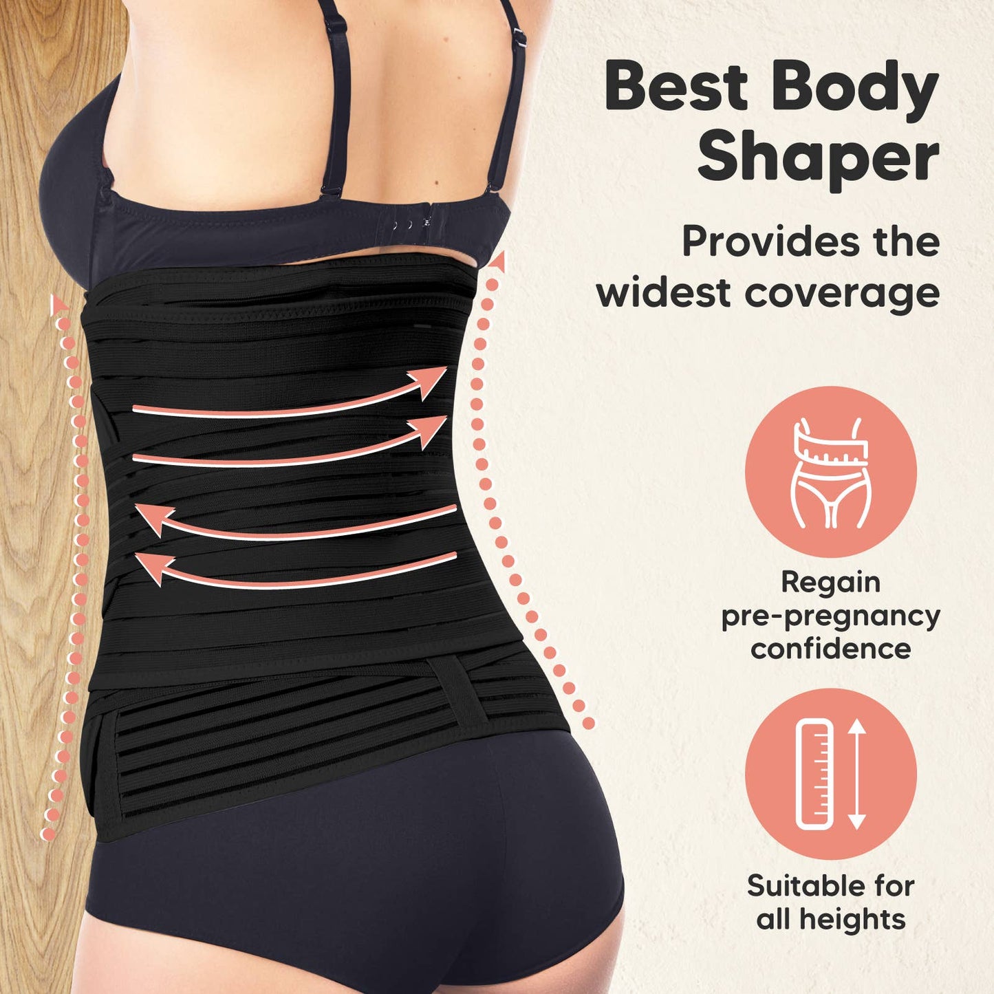 Revive 3 in 1 Postpartum Belt (Black,M/L)