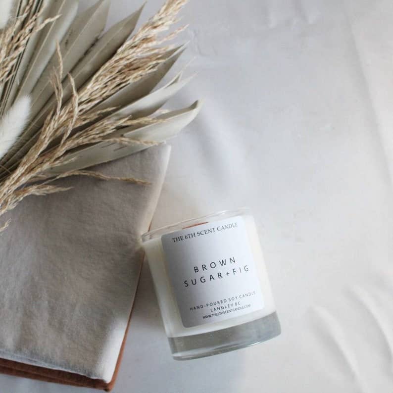 The 6th Scent Candle - Brown Sugar + Fig Soy Candle