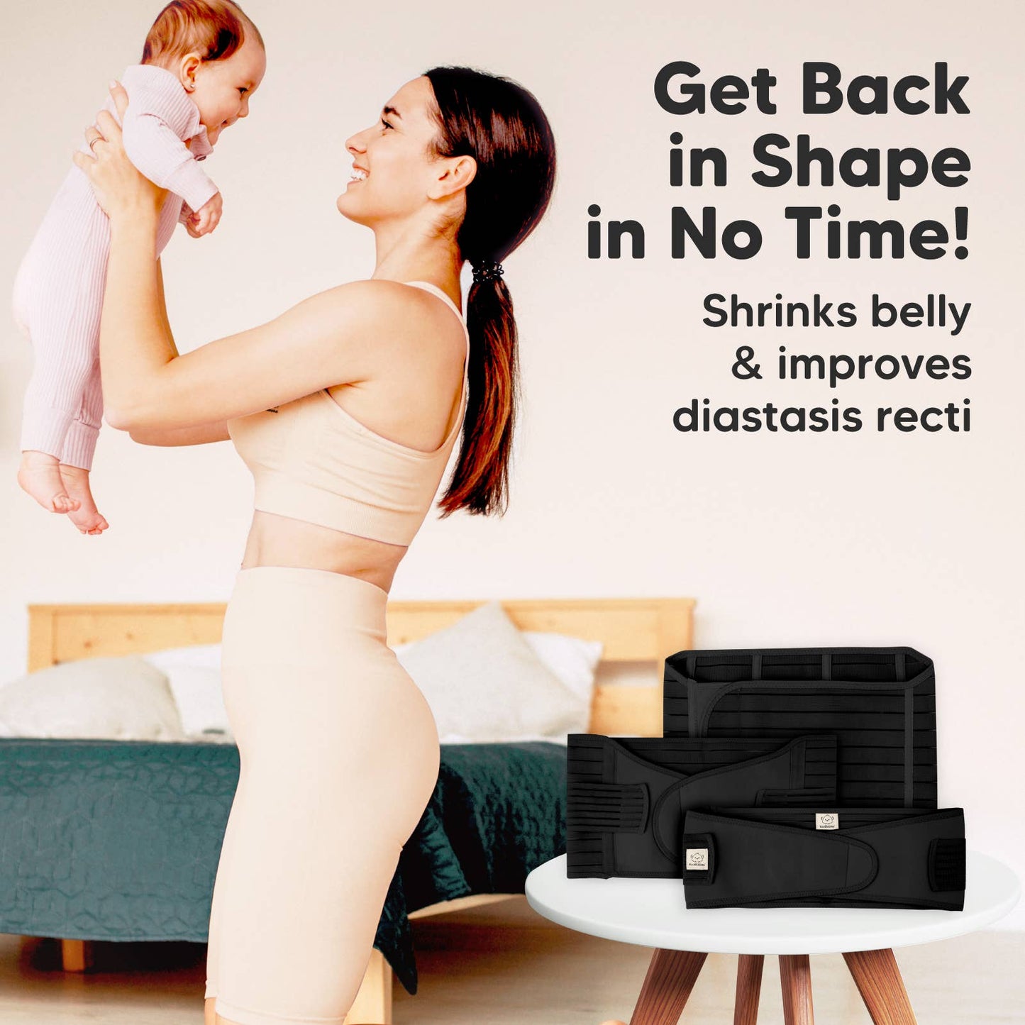 Revive 3 in 1 Postpartum Belt (Black,M/L)