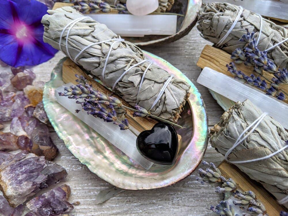 Sage Crystal Kit, Housewarming Gift, Smudge, Energy Cleanse