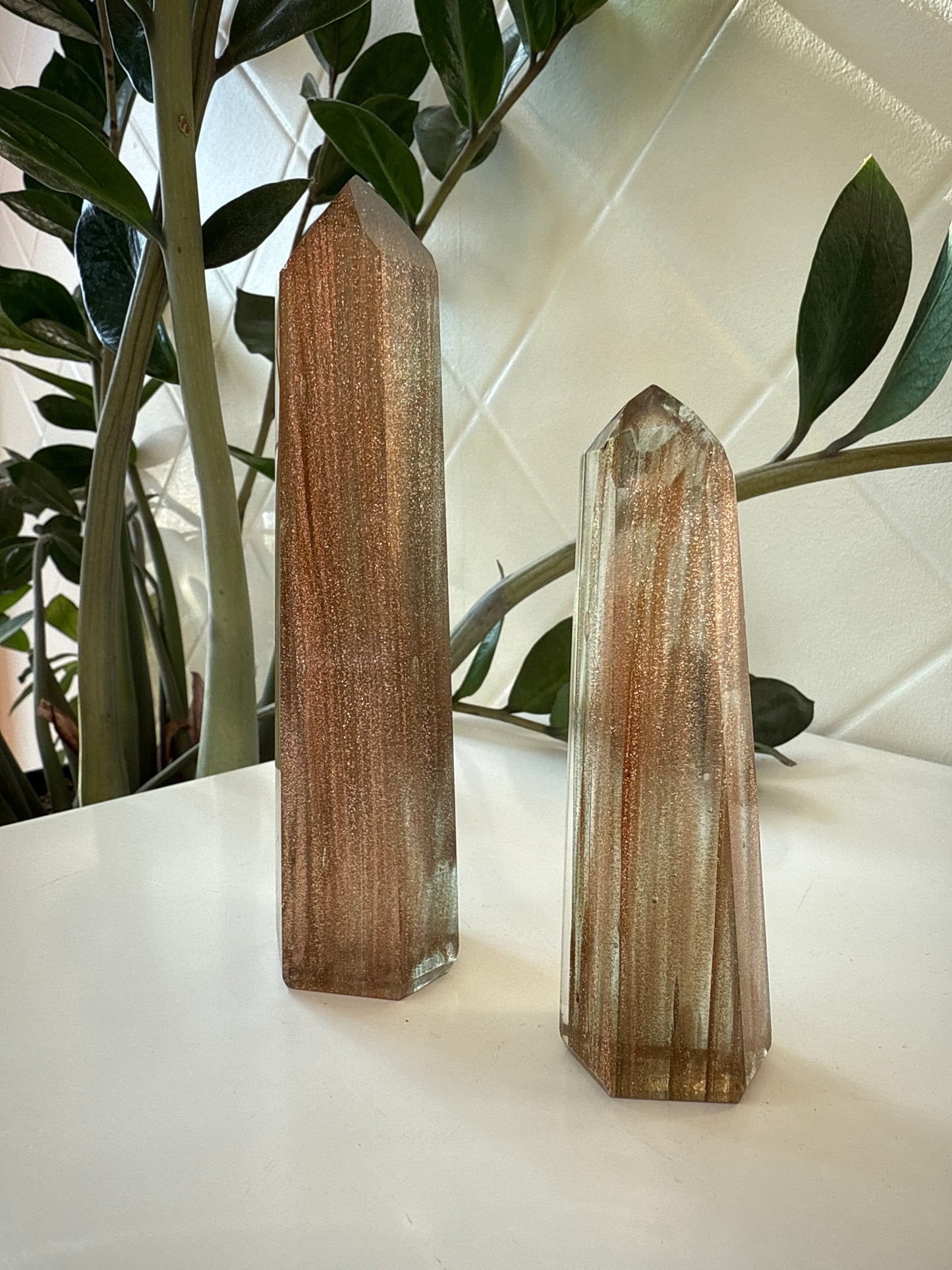 Small Slag Glass Crystal