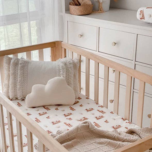 Fawn Fitted Crib Sheet