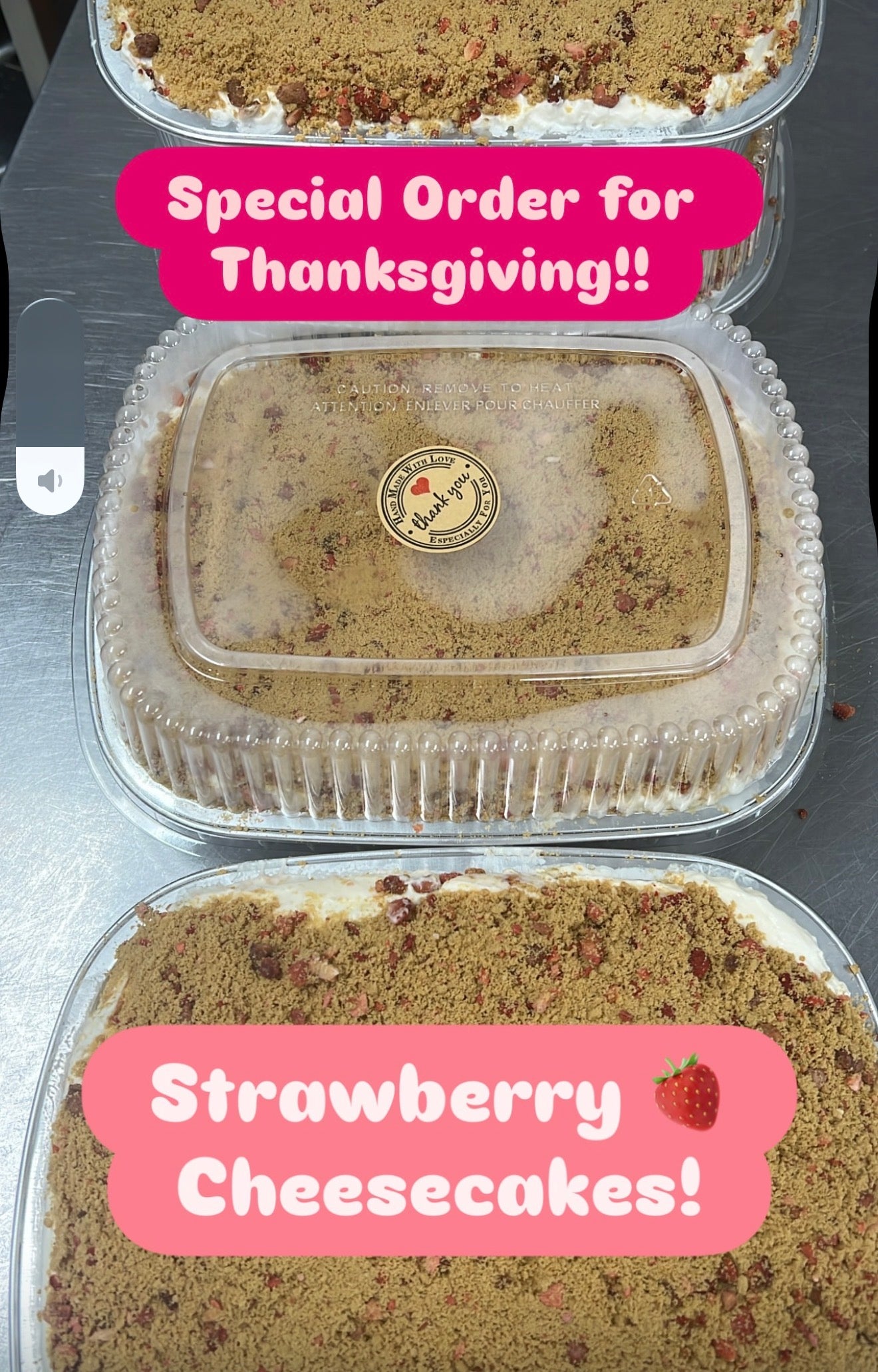 Strawberry Cheesecake Tray