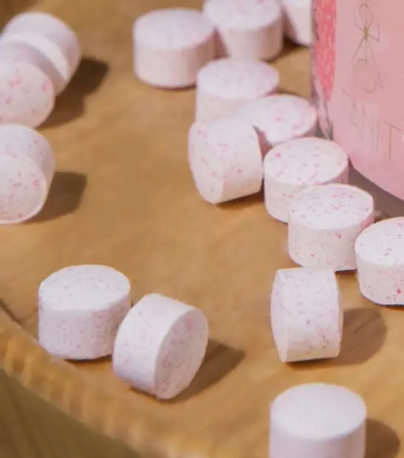 Strawberry Toothpaste Tabs - Reusable Jar 124 tabs