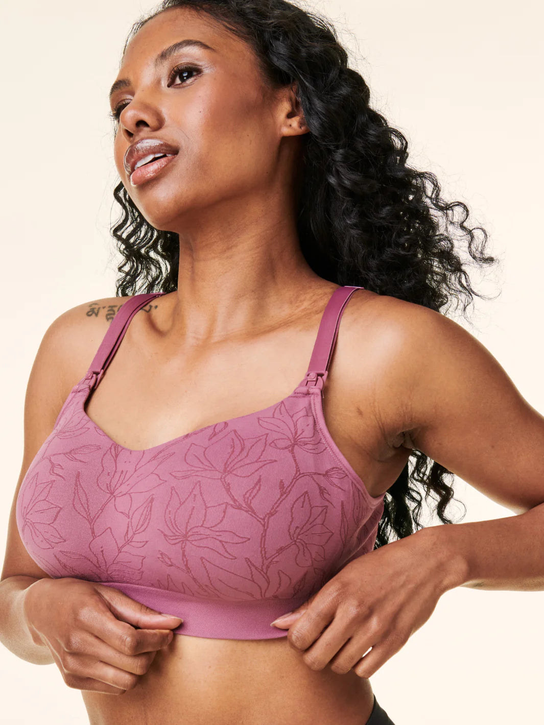 Grey Orchid Intrigue Nursing Bra