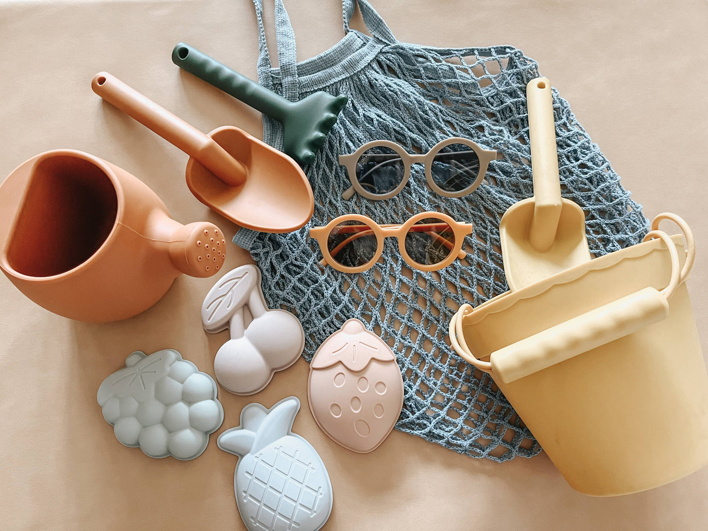 Taupe Kids Round Sunglasses