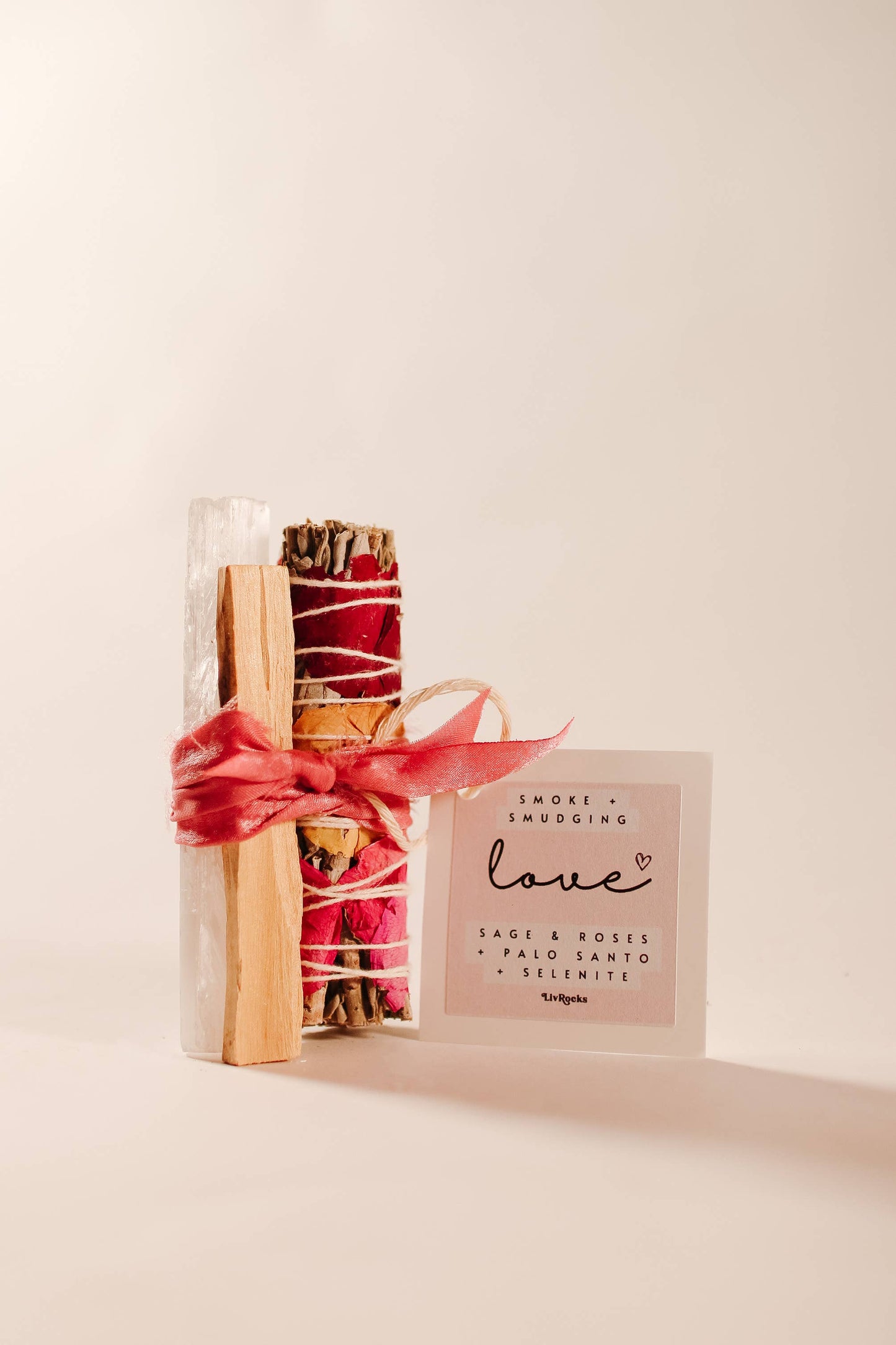 Harmony Smoke Bundles - White Sage with Flowers + Selenite