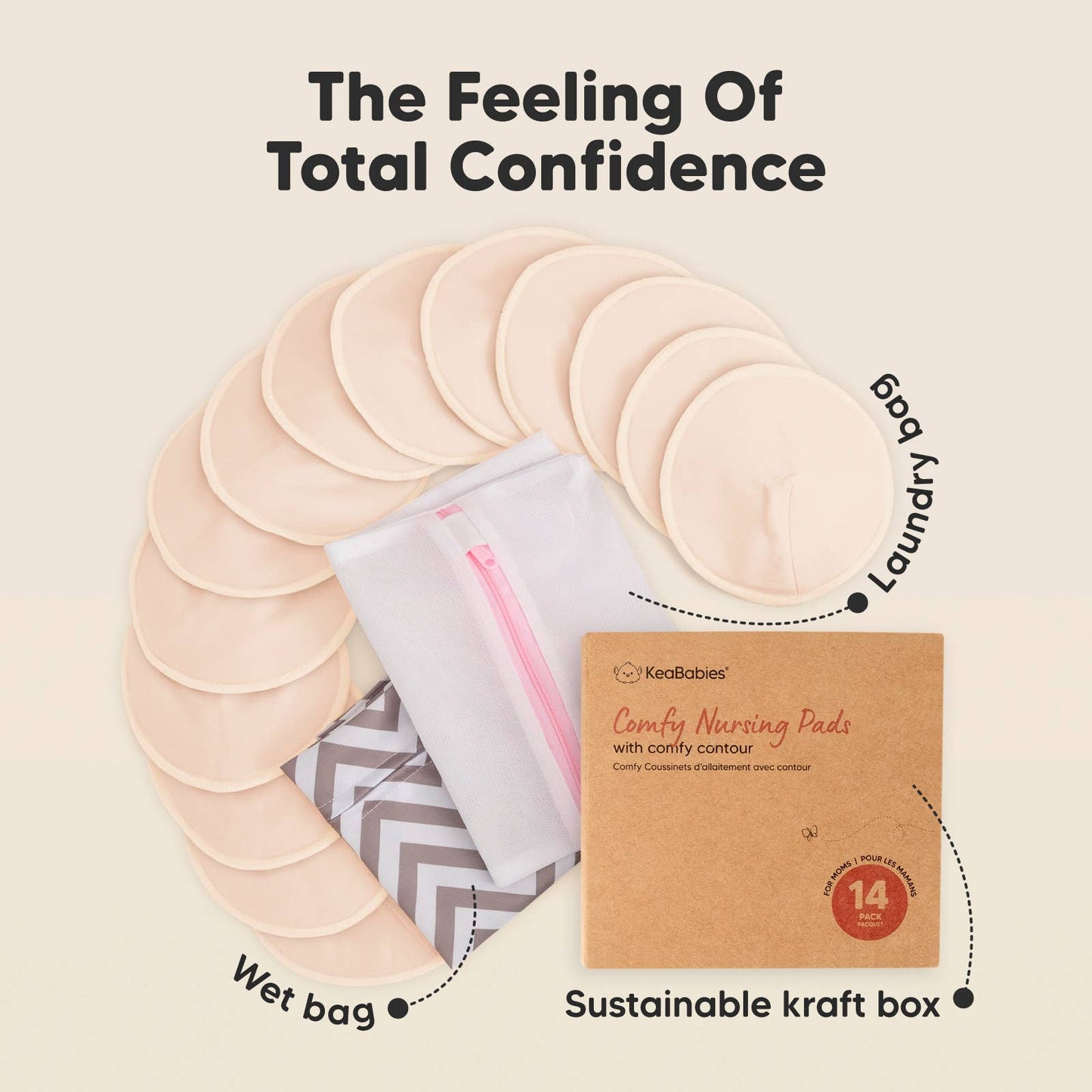 14pk Reusable Nursing Pads