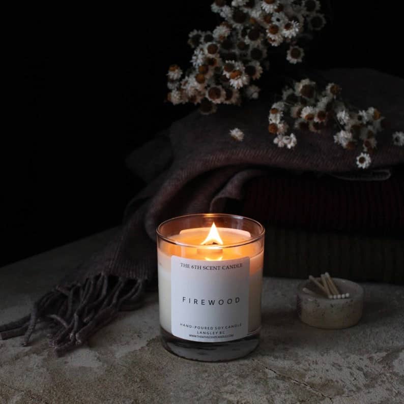 The 6th Scent Candle - Firewood Soy Candle