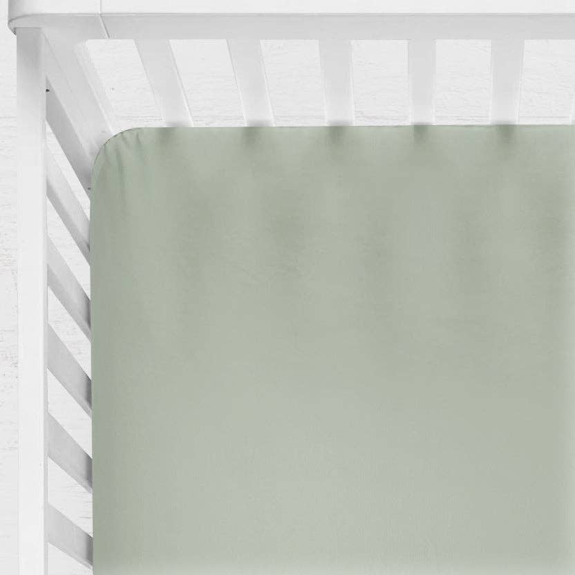 Sage Fitted Crib Sheet