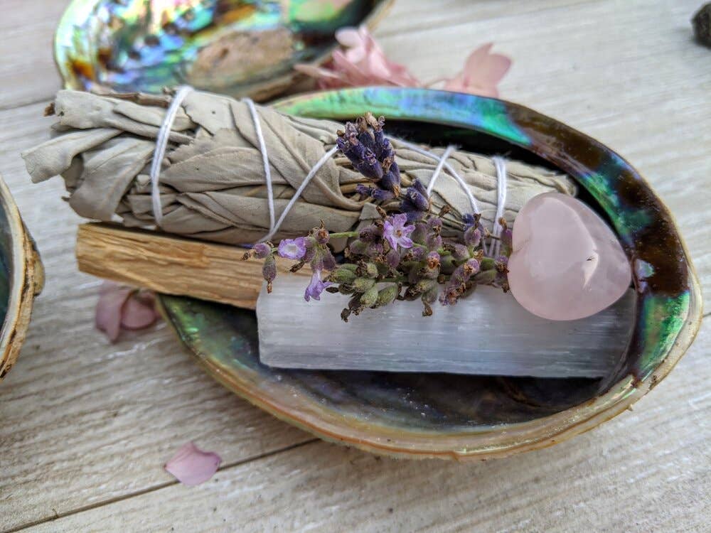 Sage Crystal Kit, Housewarming Gift, Smudge, Energy Cleanse