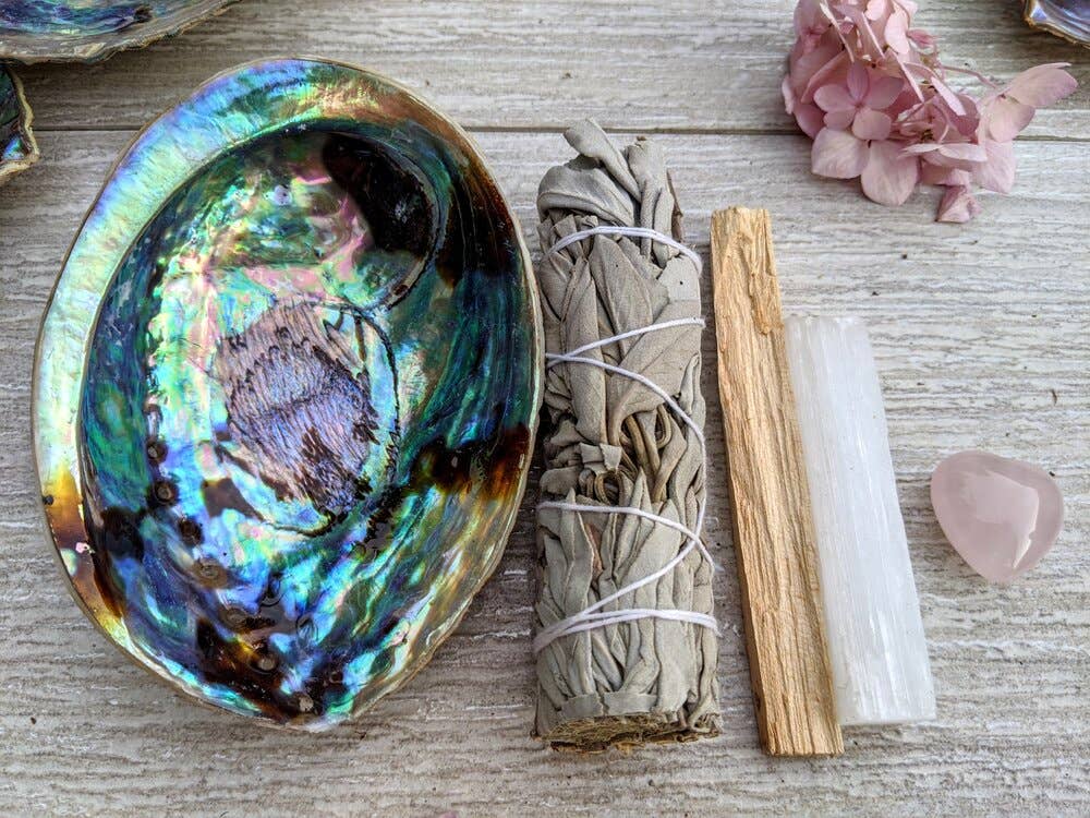 Sage Crystal Kit, Housewarming Gift, Smudge, Energy Cleanse