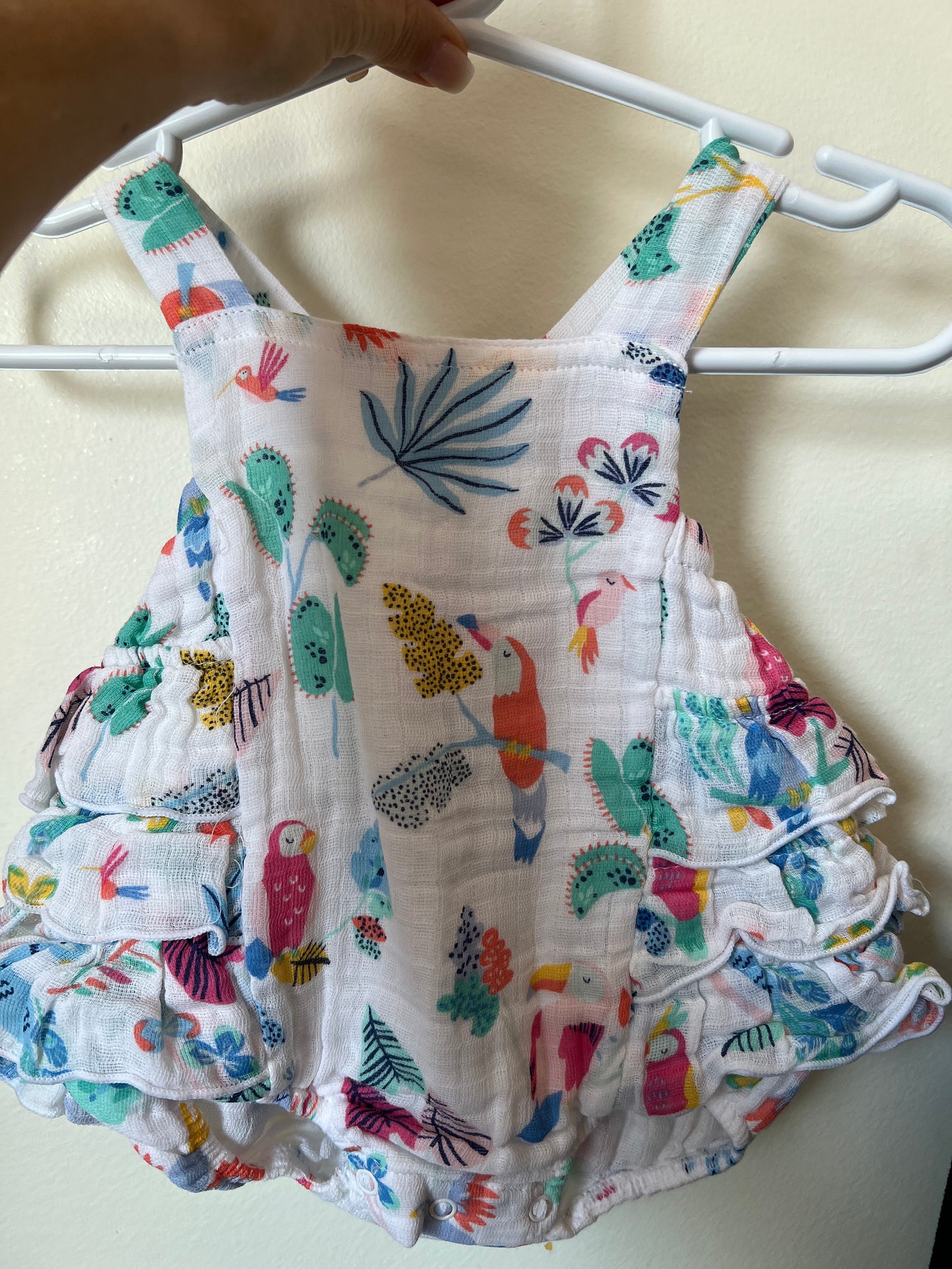 Parrots Ruffle Bottom