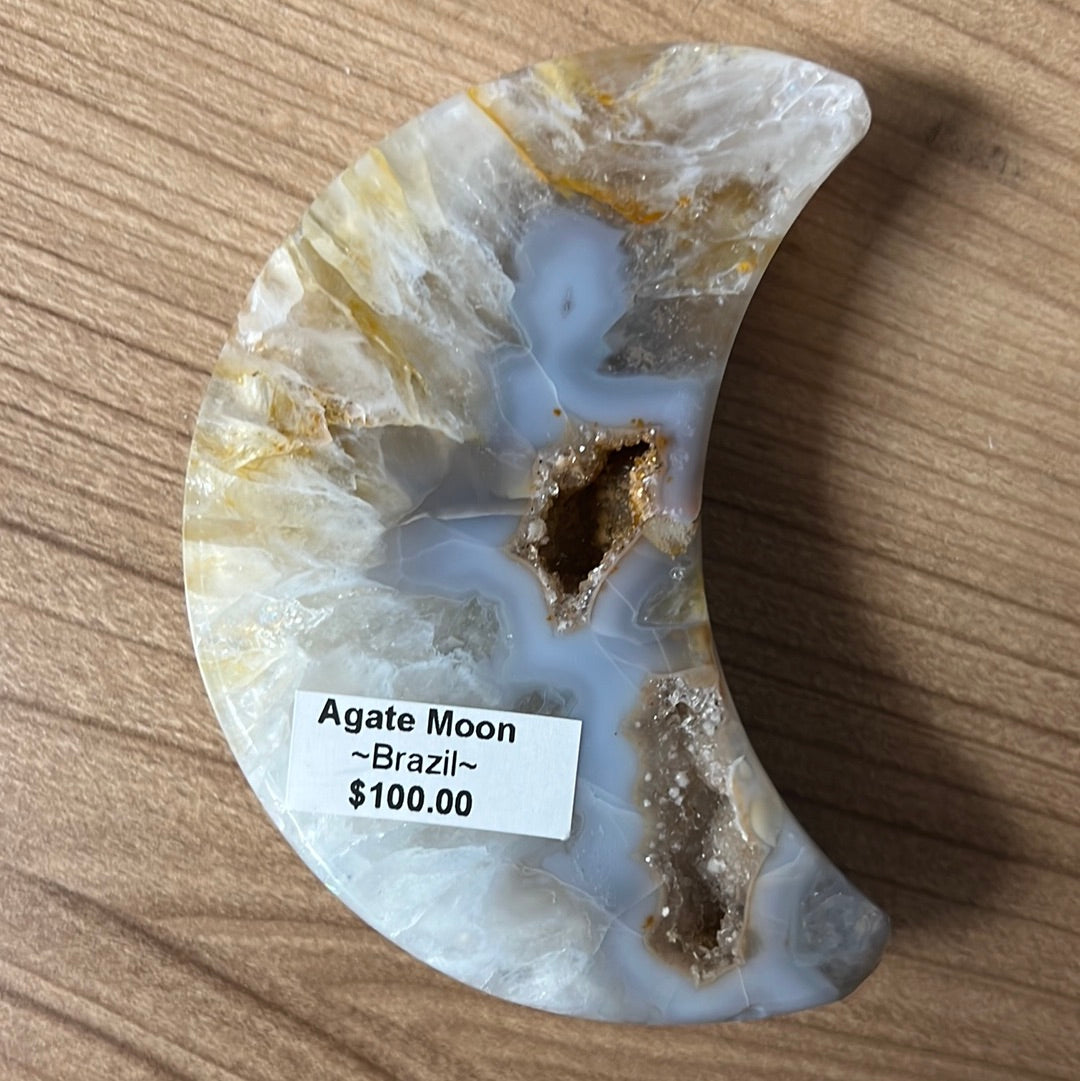 Agate Moon Brazil Crystal