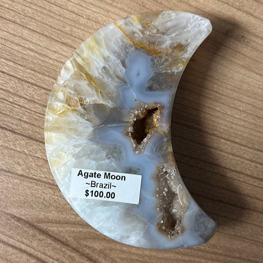 Agate Moon Brazil Crystal