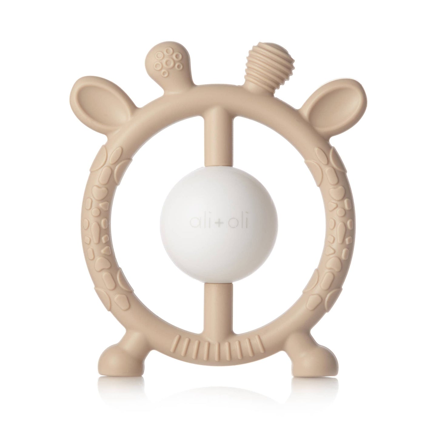 Taupe Giraffe Teether & Rattle