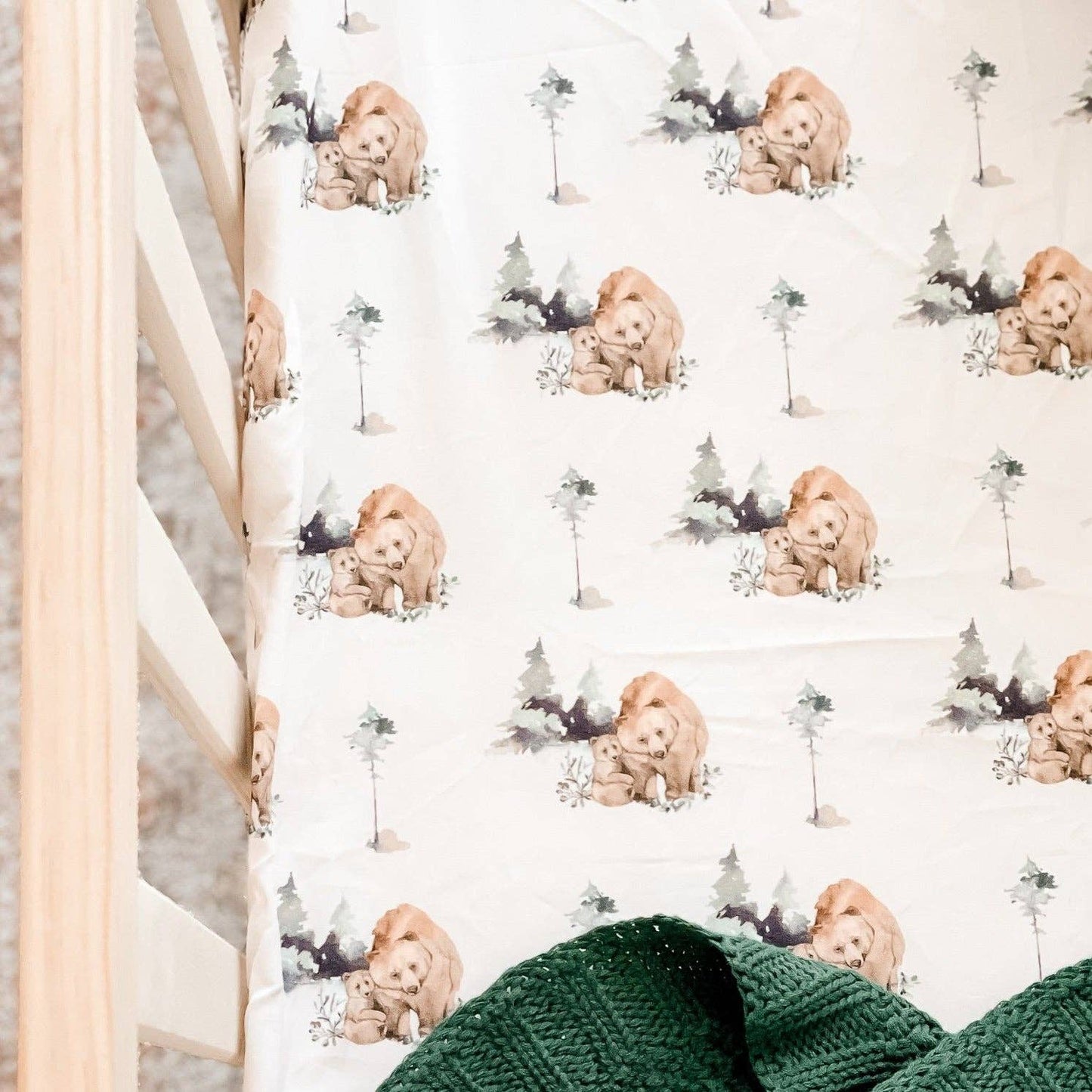 Grizzly Fitted Crib Sheet