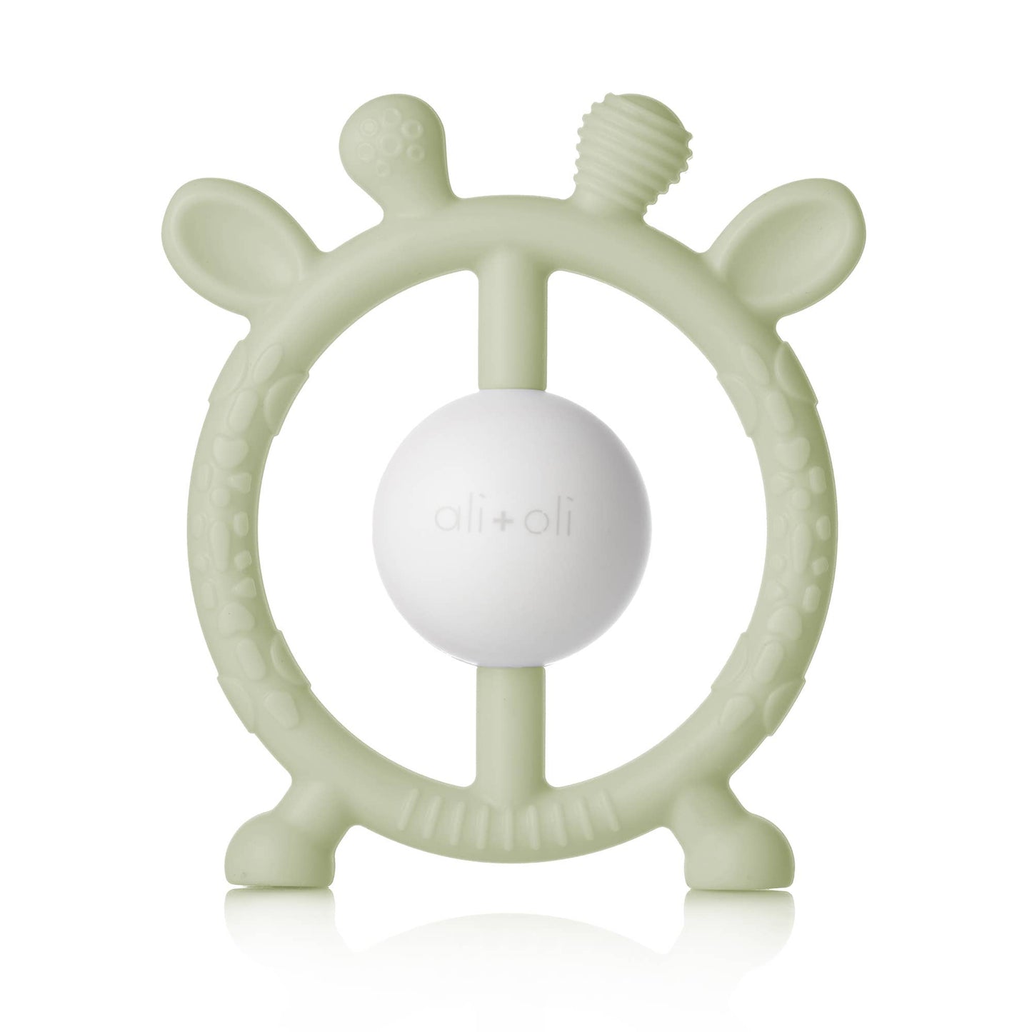Sage Giraffe Teether & Rattle