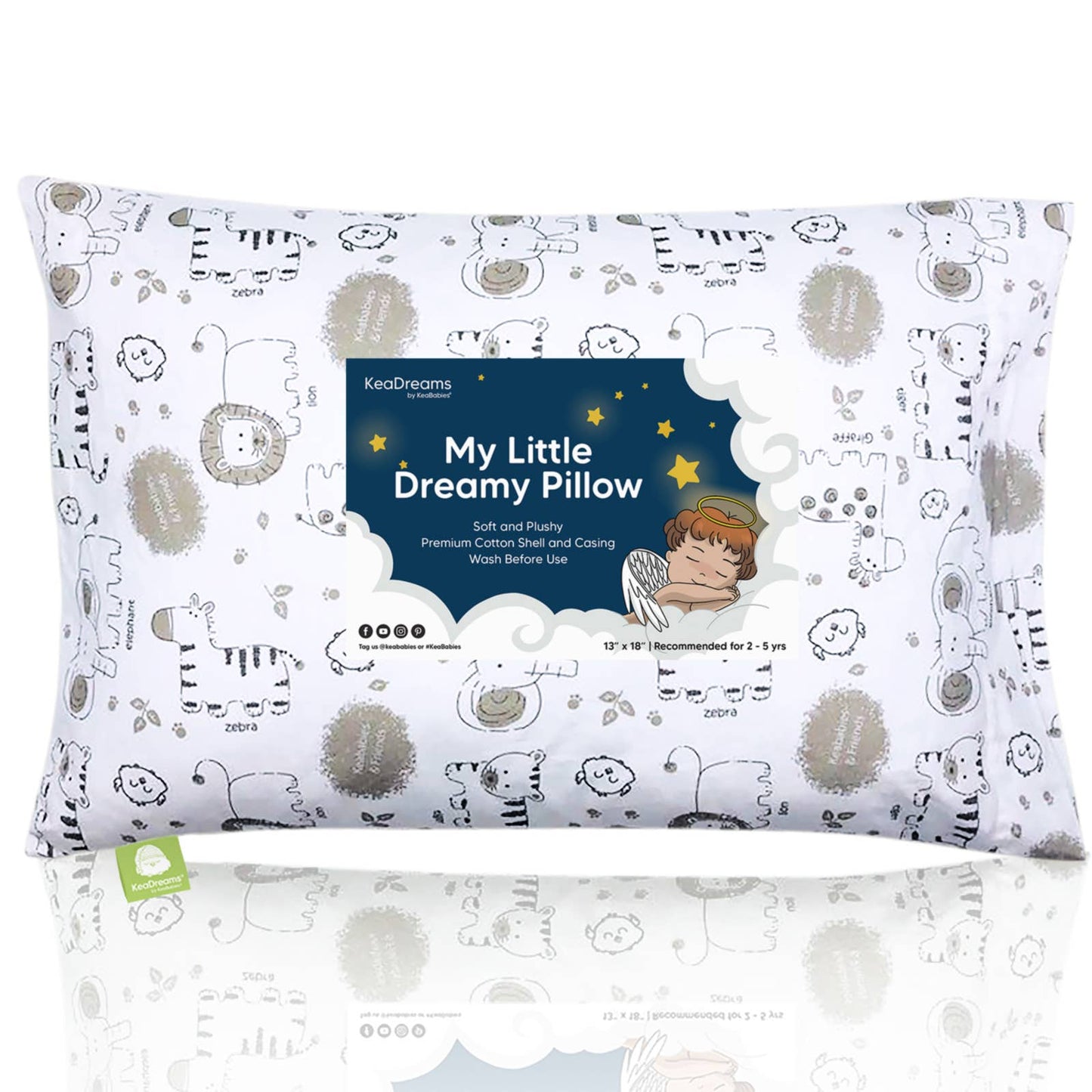 KeaBabies Toddler Pillow With Pillowcase (KeaSafari)