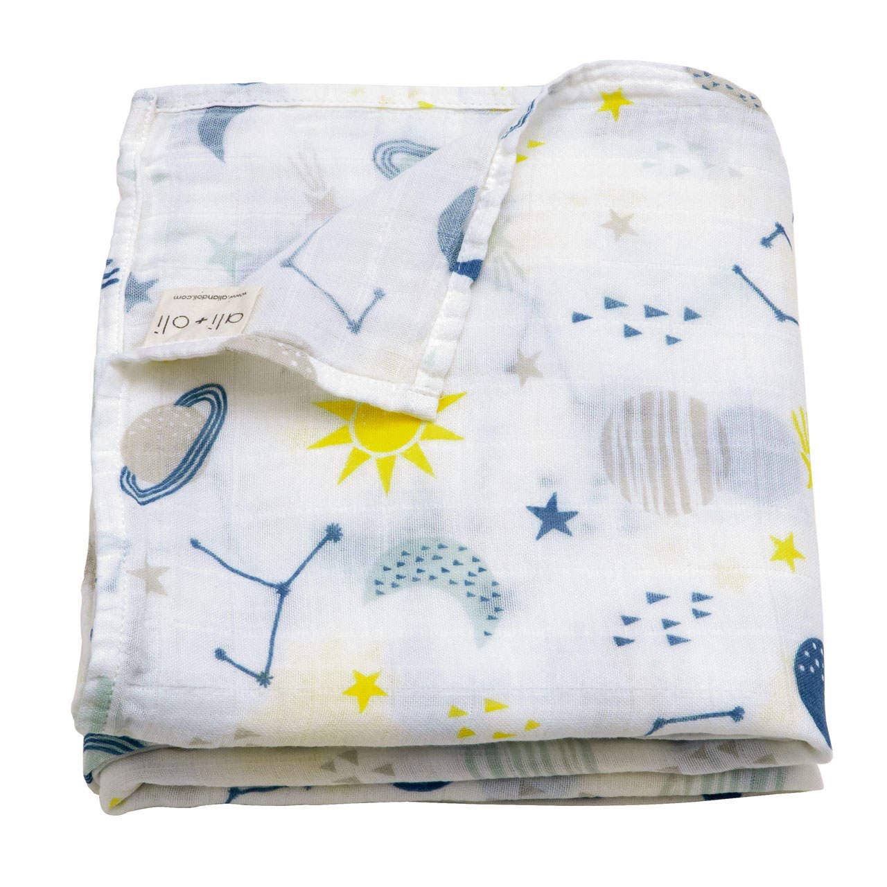 Cosmic Muslin Swaddle Blanket