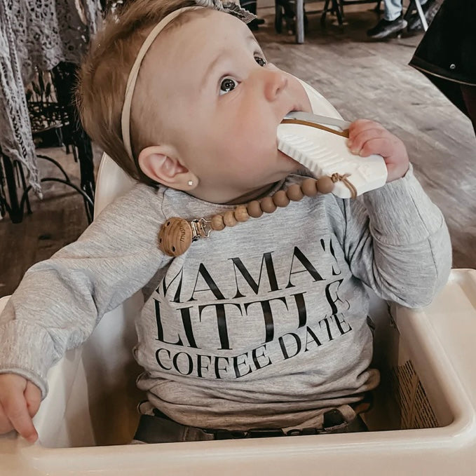 Mama’s Little Coffee Date Crewneck Blue