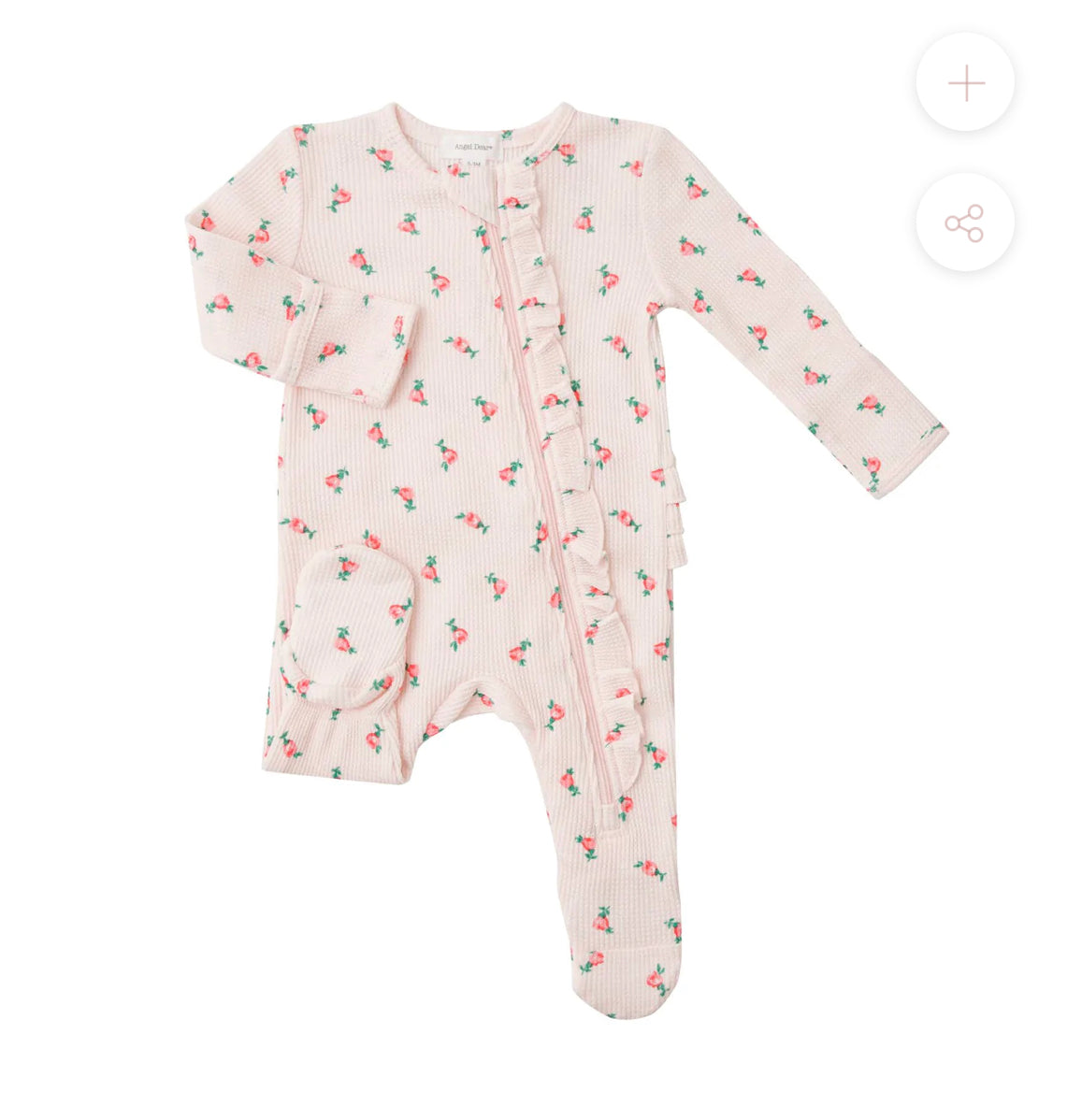 Rosebud Thermal Zipper Footies