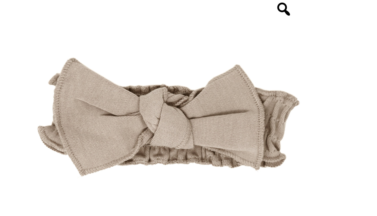 Organic Smocked Tie Headband