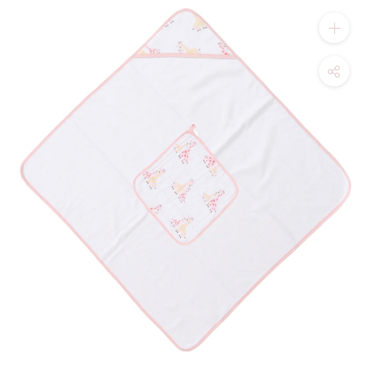 Muslin Hooded Towel & Washcloth