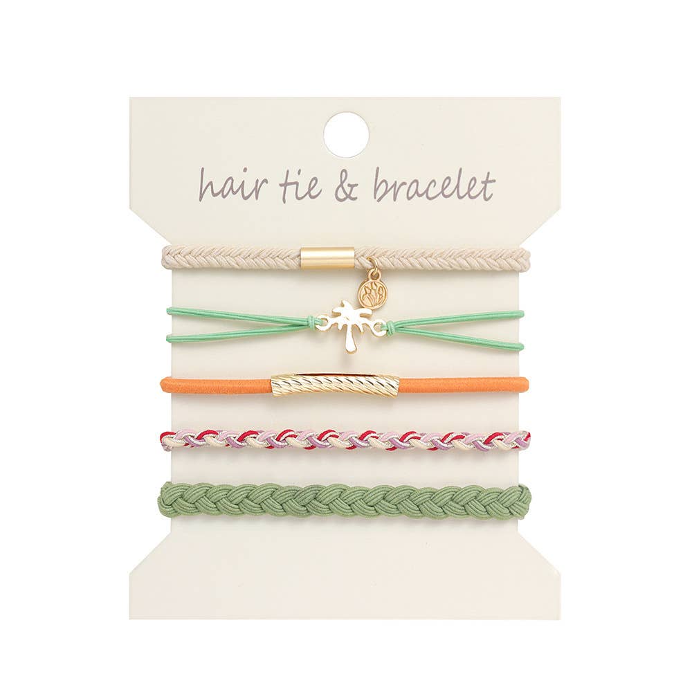 Bohemian Hair Tie Bracelet Stacks