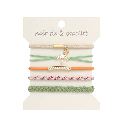 Bohemian Hair Tie Bracelet Stacks