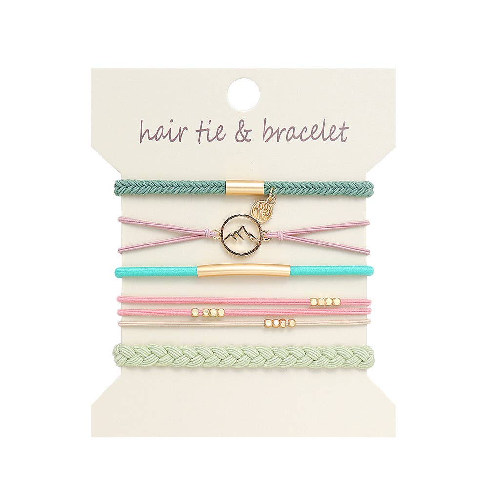 Bohemian Hair Tie Bracelet Stacks