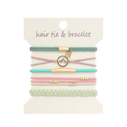 Bohemian Hair Tie Bracelet Stacks