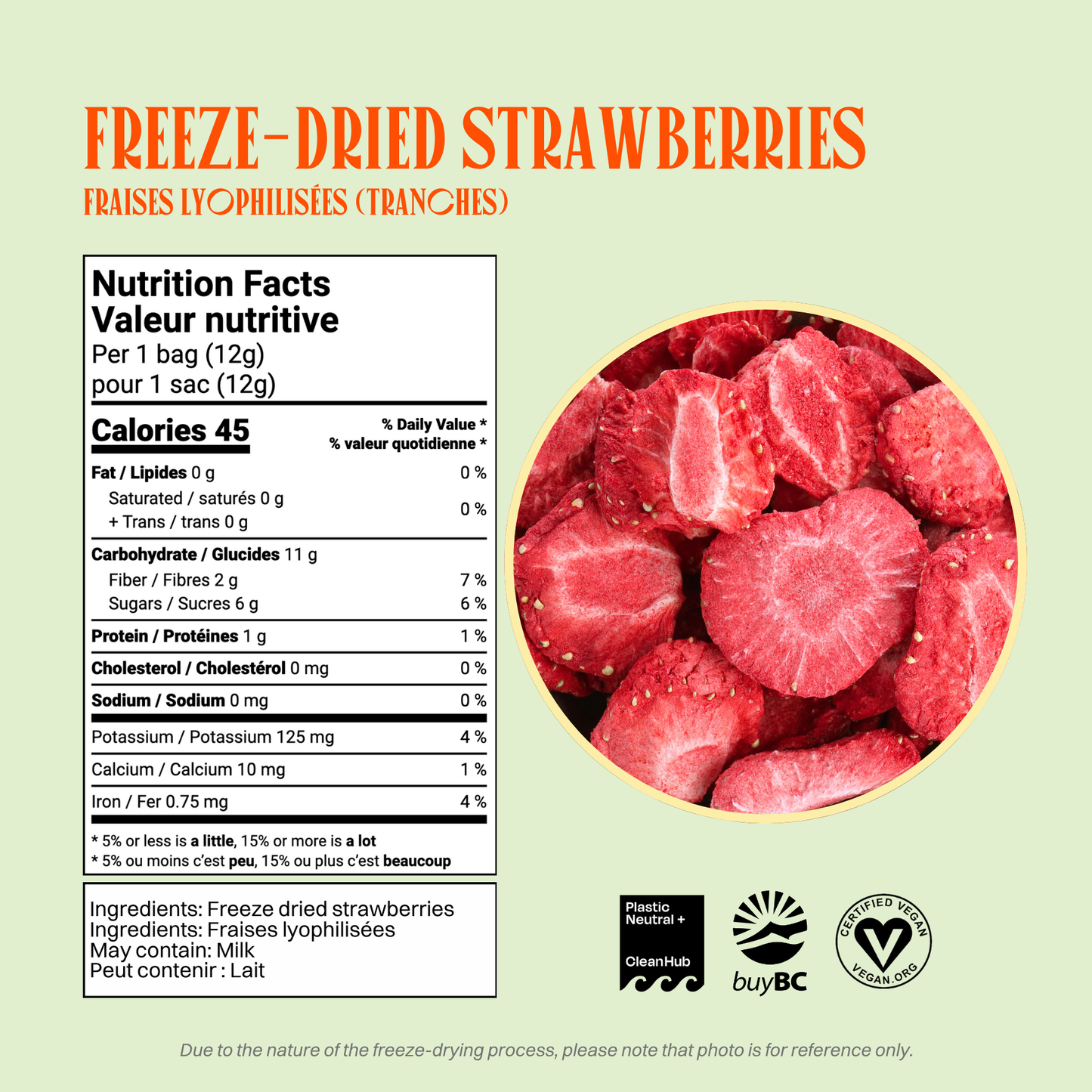 OHME! Foods - Freeze-Dried Strawberries (Snack Size)