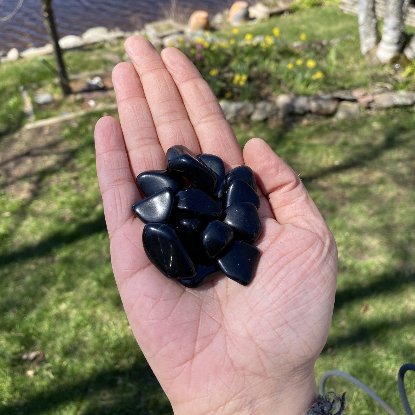 Tumbled Black Obsidian Healing Crystal