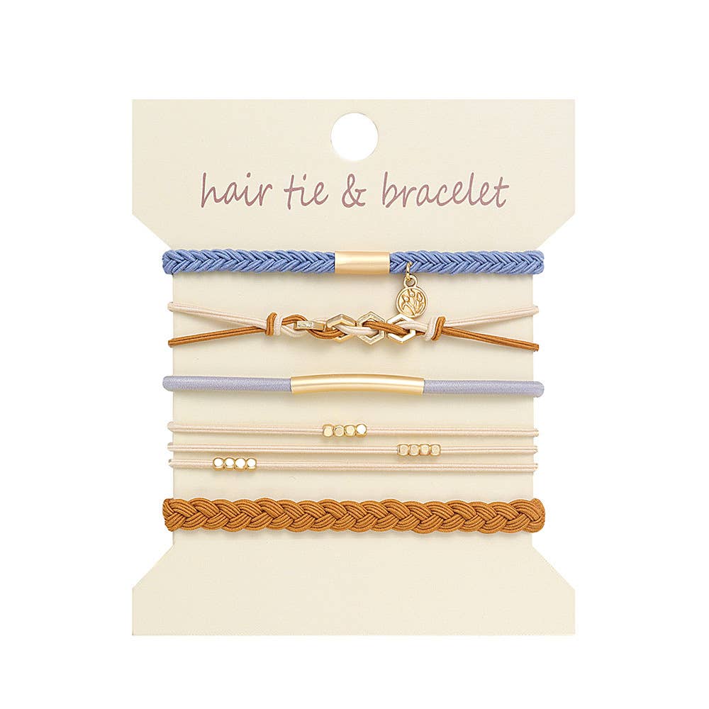 Bohemian Hair Tie Bracelet Stacks