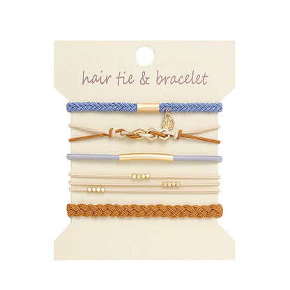 Bohemian Hair Tie Bracelet Stacks