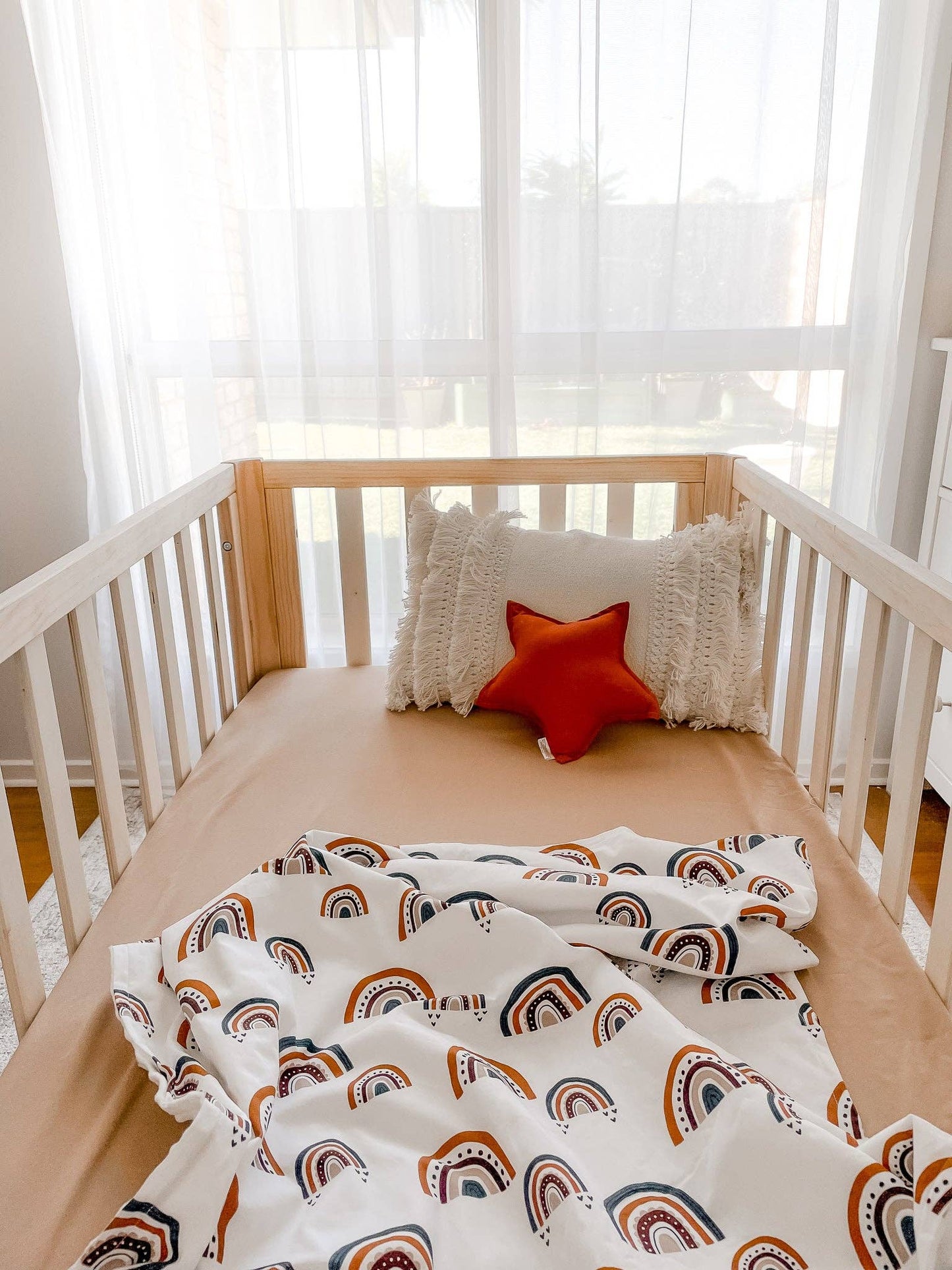 Snuggly Jacks - Camel Fitted Crib Sheet