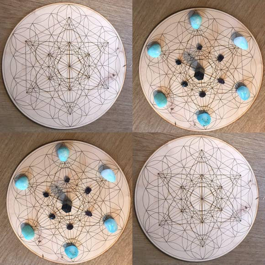 Metatron's Cube Flower of Life Crystal Grid