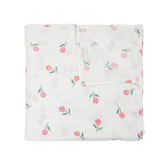 Tulip Muslin Swaddle Blanket