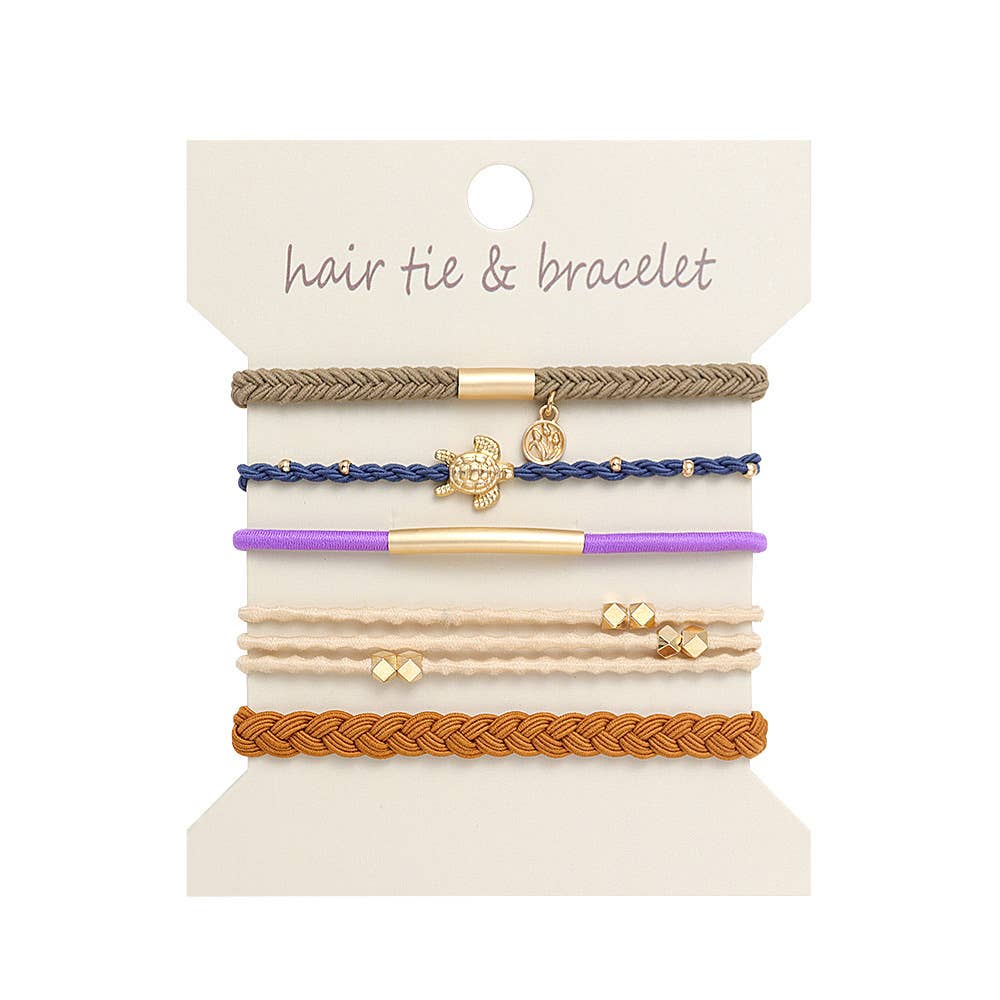 Bohemian Hair Tie Bracelet Stacks