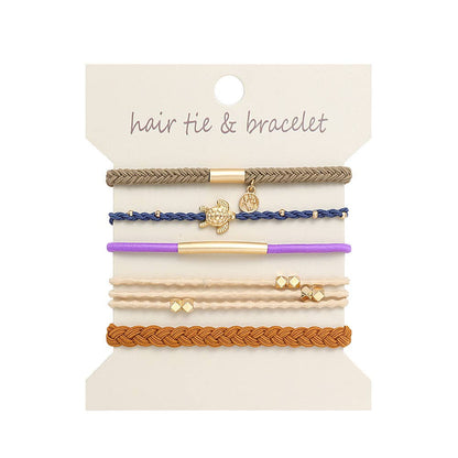 Bohemian Hair Tie Bracelet Stacks