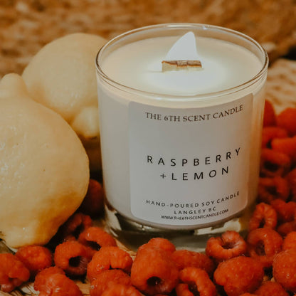 The 6th Scent Candle - Raspberry + Lemon Soy Candle