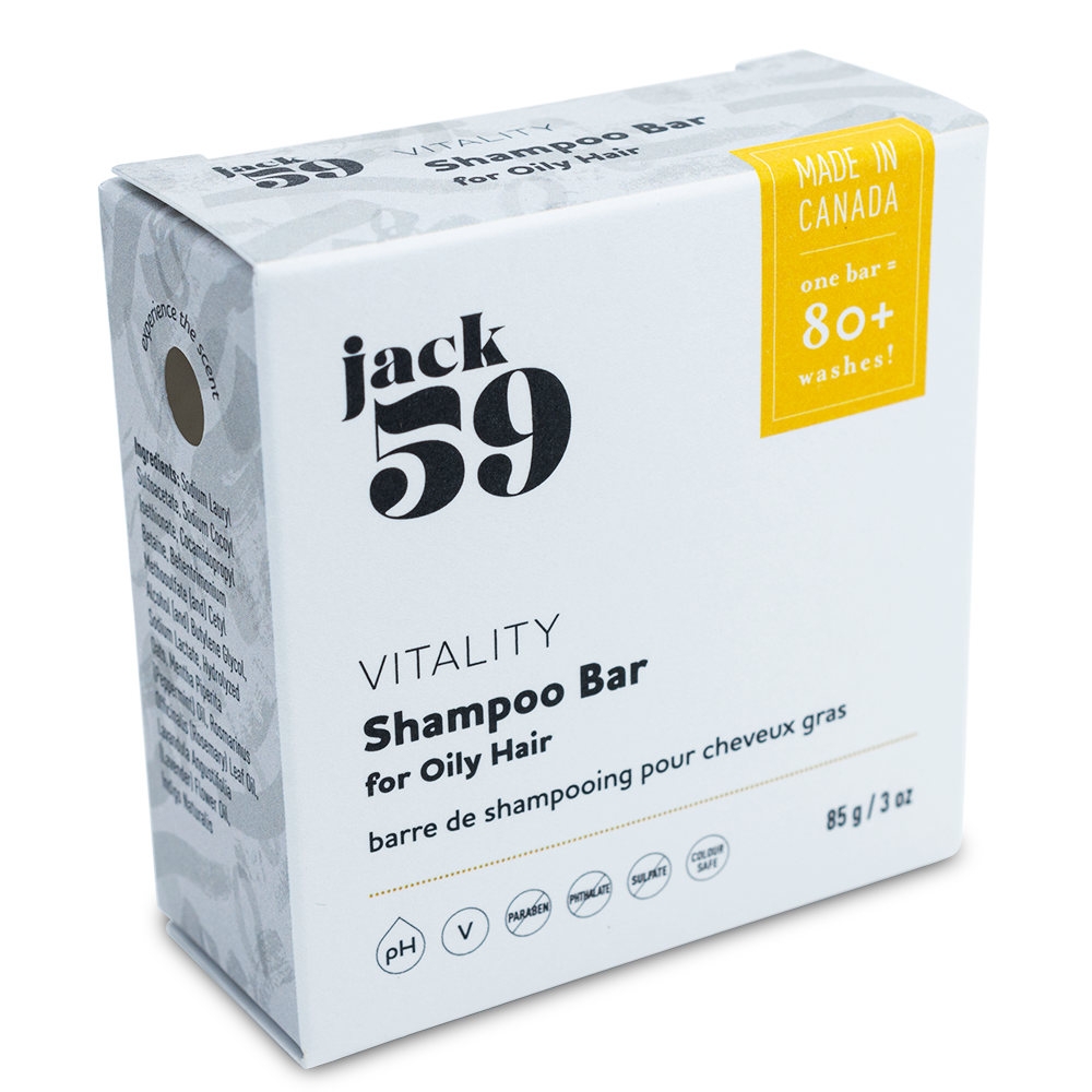 Vitality Shampoo Bar -Peppermint & Rosemary - Jack59
