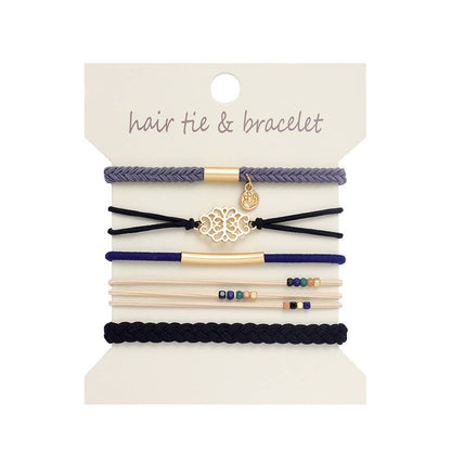 Bohemian Hair Tie Bracelet Stacks